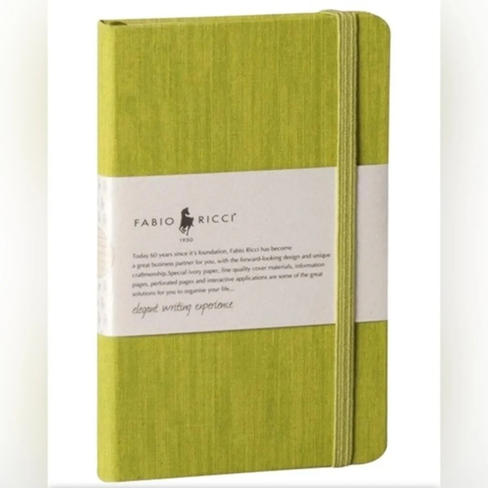 Fabio Richi  Weekly Diary Planner Notebook Journal Hard Cover Pocket Neon